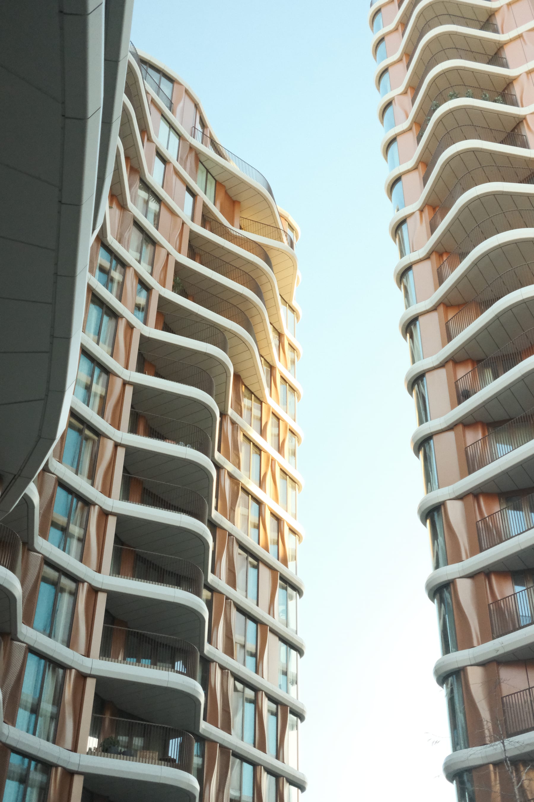 Façades d'immeubles contemporains